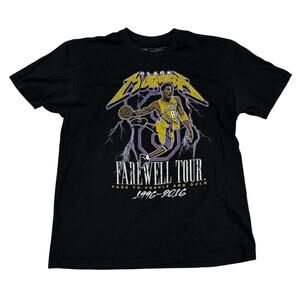TPG Kobe Bryant Black Mamba Farewell Tour Double Sided Tee XL